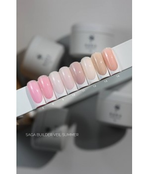 Гель Saga Builder Gel Veil Summer №014, 15 мл
